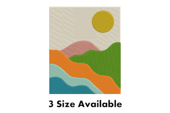 Colorful Abstract Landscape Embroidery Review