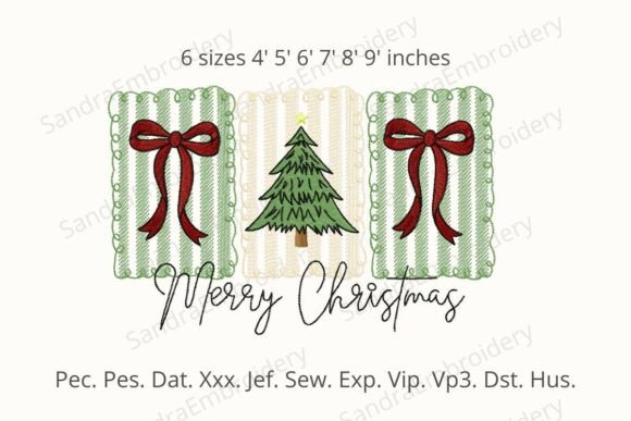 Coquette Merry Christmas Embroidery Design Review