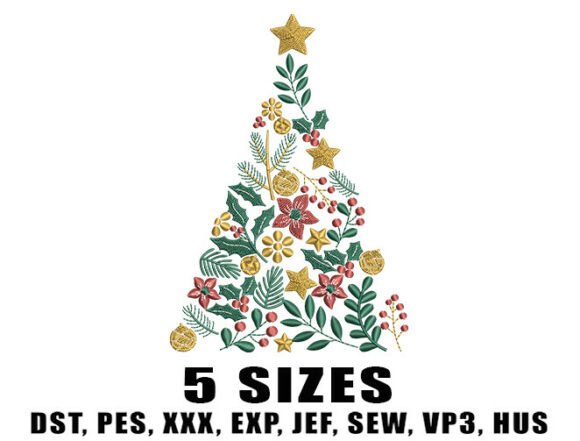 Festive Holiday Tree Embroidery Design Review