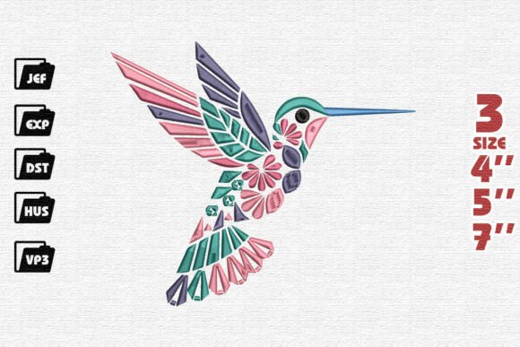 Floral Hummingbird Embroidery Design Review