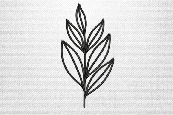 Minimal Leaf Embroidery Design Review