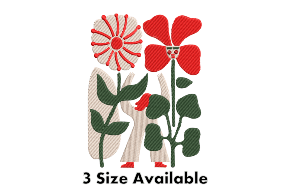 Modern Floral Woman Embroidery Design Review