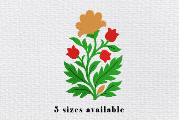 Multicolor Floral Embroidery Design Review