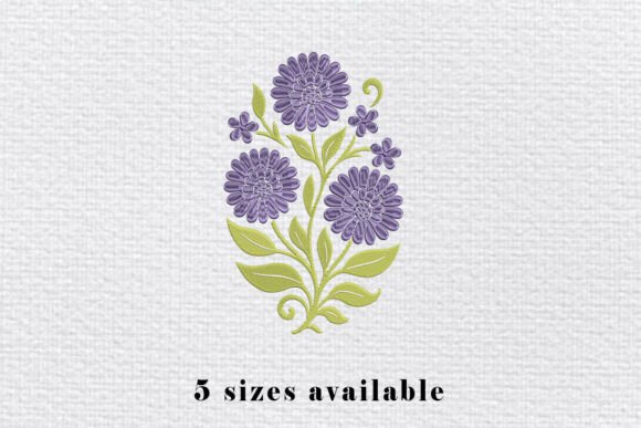 Purple Floral Embroidery Design Review