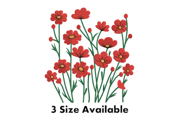 Red Wildflower Embroidery Design Review