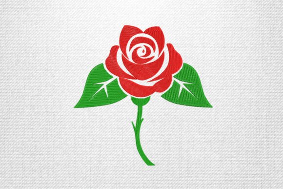 Simple Red Rose Embroidery Design Review