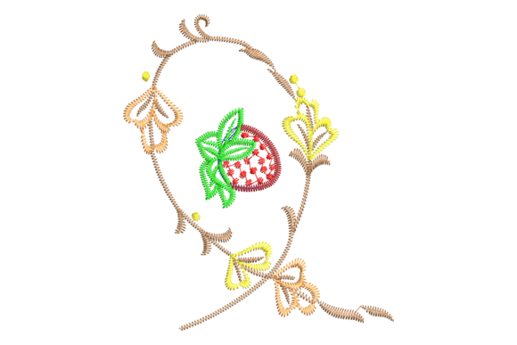 Strawberry Floral Frame Embroidery Review