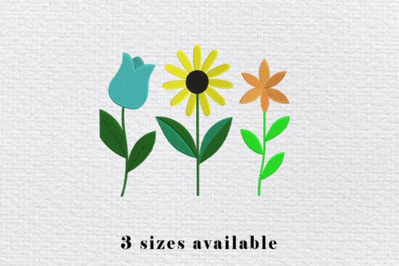 Three Flowers Embroidery Design Review
